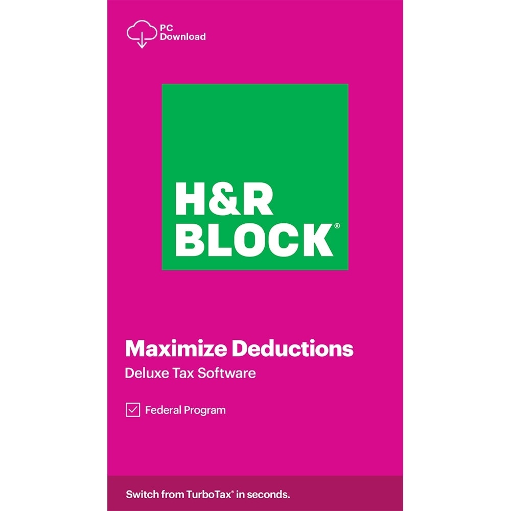 H&R Block Tax Software Deluxe 2020 Windows H&R Block Tax Software Deluxe 2020 Windows
