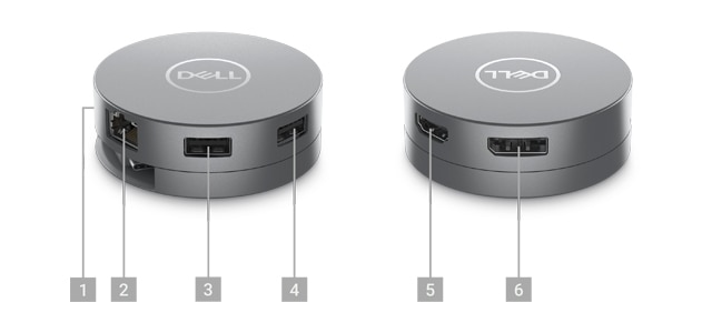 Dell 6-in-1 USB-C Multiport Adapter - DA305