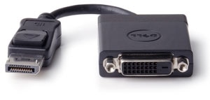 Dell DisplayPort to DVI (Dual-Link) adapter. Product Shot