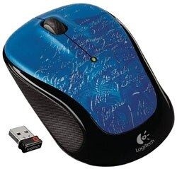 Logitech M325   Wireless Mouse - Blue  Product Shot