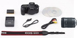 Canon EOS 60D Digital SLR Camera with EF-S 18-135mm IS Lens Product Shot