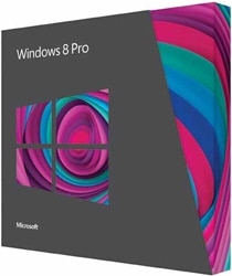 Microsoft Windows 8 Pro Product Shot