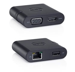 Dell Adapter  USB 3.0 to HDMI/VGA/Ethernet/USB 2.0 Product Shot
