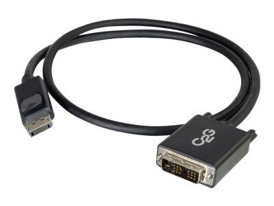 CablesToGo C2G 6ft DisplayPort to DVI Adapter Cable DVI D Single Link Black DisplayPort cable 6 ft 54329