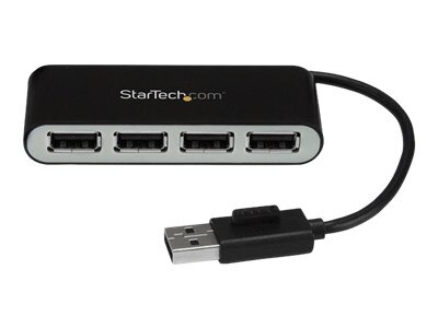 Startech.COM 4 port 4 Port Portable USB 2.0 Hub with Built in Cable Hub 4 x USB 2.0 desktop ST4200MINI2