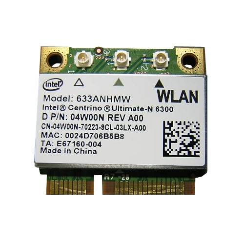 Refurbished WiFi Link 6300 802.11a g n 3X3 1 2 MC for Select Alienware Inspiron Latitude Studio XPS Laptops Precision Mobile WorkStations 4W00N