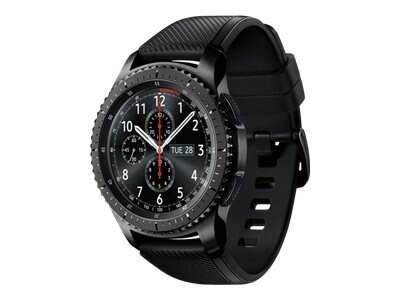 Samsung Gear S3 Frontier black smart watch with black band 4 GB