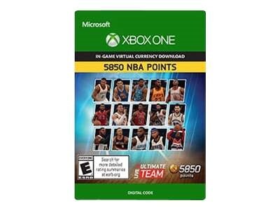 Microsoft Corporation NBA Live 16 LUT 5850 NBA Points Pack Xbox One Digital Code