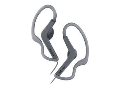 Sony Corporation Sony MDR AS210 Sport earphones ear bud over the ear mount 3.5 mm jack black MDRAS210 B
