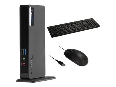 Targus Universal Workstation Bundle Docking station with USB keyboard and USB mouse BUS0375