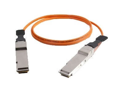 CablesToGo C2G 40G InfiniBand Active Optical Cable Network cable Qsfp to Qsfp 328 ft orange 06208