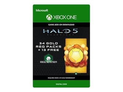 Microsoft Corporation Halo 5 Guardians 47 Gold REQ Packs Xbox One Digital Code