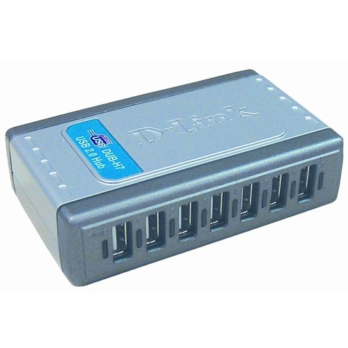 DLink Systems 7 Port High Speed USB 2.0 Hub DUB H7
