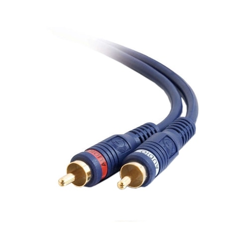 CablesToGo C2G Velocity 12ft Velocity RCA Stereo Audio Cable Audio cable RCA M to RCA M 12 ft STP blue 13034