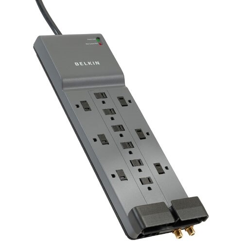 Belkin Components 12 Outlet Home Office Surge Protector with 8 ft Cord BE112230 08