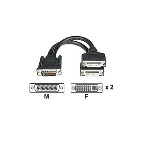 CablesToGo C2G DVI cable DVI I F to DMS 59 M 9.1 in black 38064