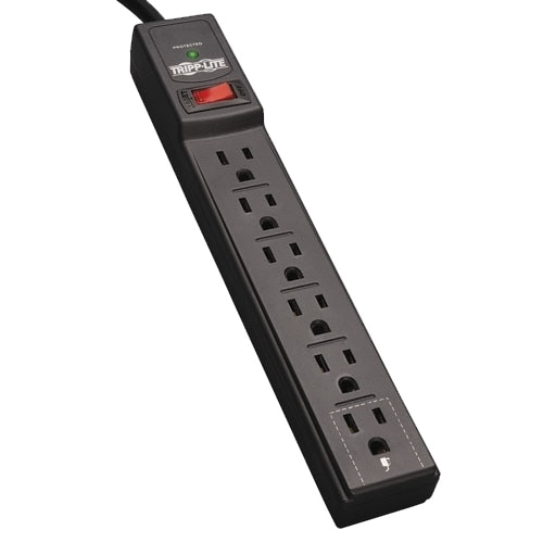 Tripplite 6 Outlet TLP606B Power It! Surge Suppressor with 6 ft Cord