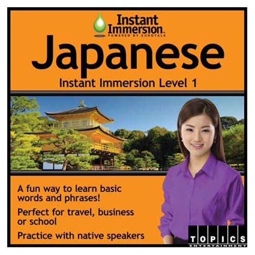 Topics Entertainment Instant Immersion Japanese Level 1 License 1 user download Win