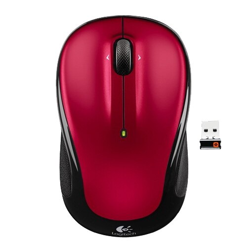Logitech Wireless Mouse M325 Red Black 910 002651