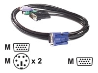 APC KVM PS 2 Cable 6 ft 1.8 m AP5250