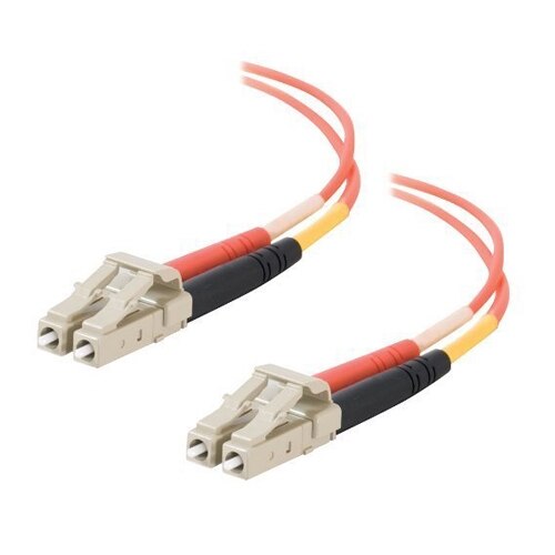 CablesToGo C2G 6m LC LC 50 125 OM2 Duplex Multimode PVC Fiber Optic Cable Orange patch cable 19.7 ft orange 33032