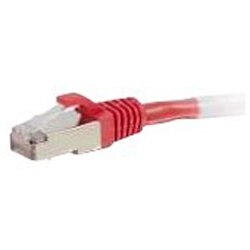 CablesToGo C2G 30ft Cat6 Snagless Shielded STP Ethernet Network Patch Cable Red patch cable 30 ft red 00857