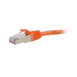 CablesToGo C2G 30ft Cat6 Snagless Shielded STP Ethernet Network Patch Cable Orange patch cable 30 ft orange 00895