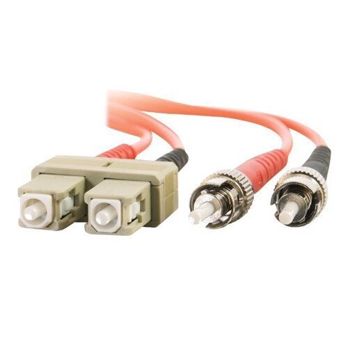 CablesToGo C2G 3m SC ST 50 125 OM2 Duplex Multimode PVC Fiber Optic Cable Orange patch cable 10 ft orange 37417