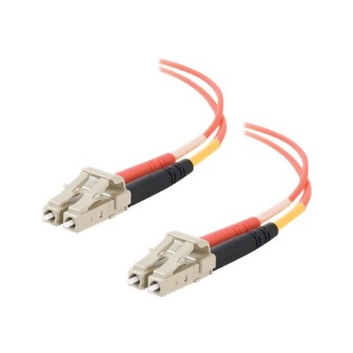 CablesToGo C2G LC LC 62.5 125 OM1 Duplex Multimode Fiber Optic Cable TAA Compliant patch cable 49 ft orange 11112