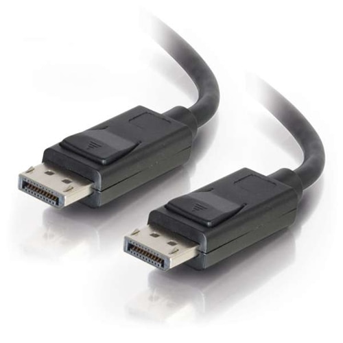 CablesToGo C2G 6ft Displayport Cable With Latches M M Black 54401