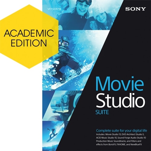 Sony Creative Download Sony Movie Studio 13 Suite Academic