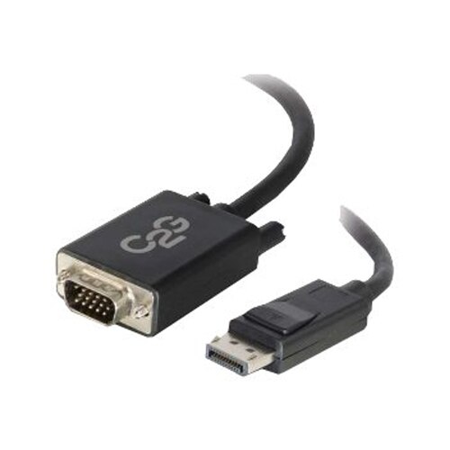 CablesToGo C2G 6ft DisplayPort to VGA Adapter Cable Active Male to Male Black DisplayPort cable 6 ft 54332