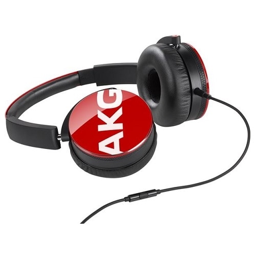 Harman Kardon AKG Y50 Headphones with mic on ear 3.5 mm jack red Y50RED