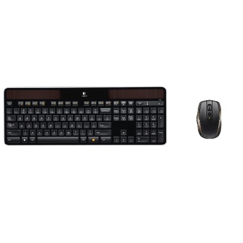 Logitech Wireless Solar Keyboard K750 with MX Master Anywhere 2 Mouse 910 004373 K