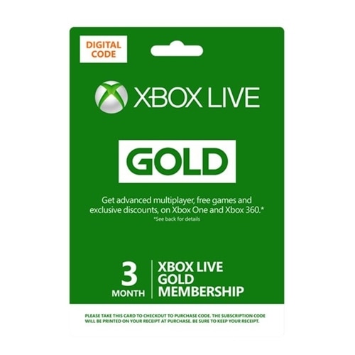 Microsoft Corporation Microsoft Xbox Live 3 mo Digital Online Product Key 1 License