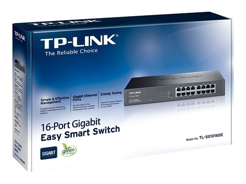 TP Link 16 port JetStream TL SG1016DE Switch managed 16 x 10 100 1000 rack mountable