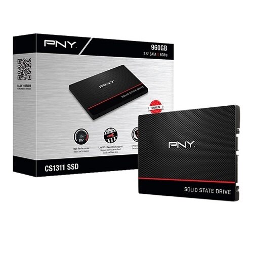 PNY Technologies PNY CS1311 Solid state drive 960 GB internal 2.5 inch Sata 6Gb s SSD7CS1311 960 RB