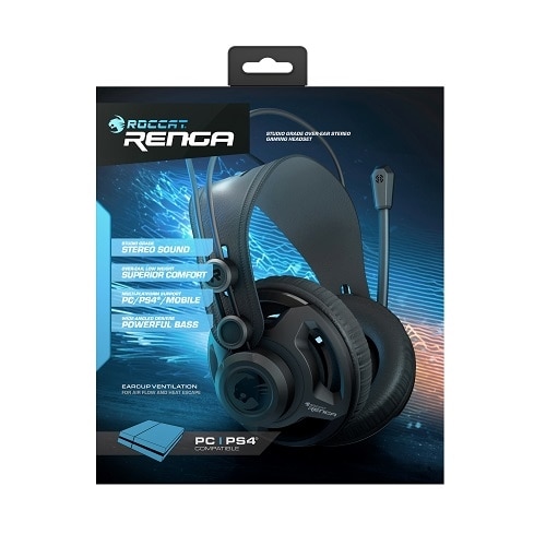 Roccat Renga Studio Grade Over Ear Stereo Gaming Headset ROC 14 400 AM