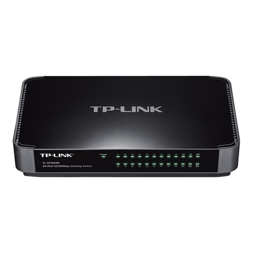 TP Link 24 port TL SF1024M Switch 24 x 10 100 desktop