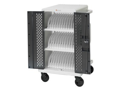 Bretford Manufacturing Inc Bretford Store Charge Cart charge only for 36 tablets Laptops powder coated steel topaz concrete