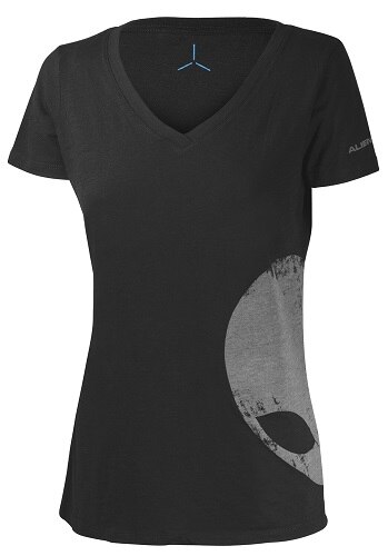 Mobile Edge Womenâ€™s Alienware Distressed Head Gaming Gear tri blend T shirt Size S Size Small