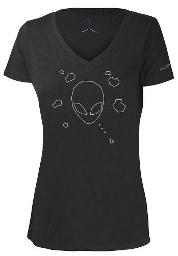 Mobile Edge Womenâ€™s Alienware High Tech Alien Head Attack Gaming Gear tri blend T shirt Size M Size Medium