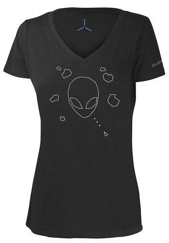 Mobile Edge Womenâ€™s Alienware High Tech Alien Head Attack Gaming Gear tri blend T shirt Size L Size Large