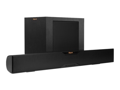 Klipsch R 10B Sound bar system 2.1 channel wireless satin black brushed black vinyl R10B