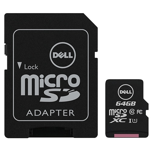 Dell 64GB Class 10 MicroSDXC Card with SD Adapter SNPSDC10 64G