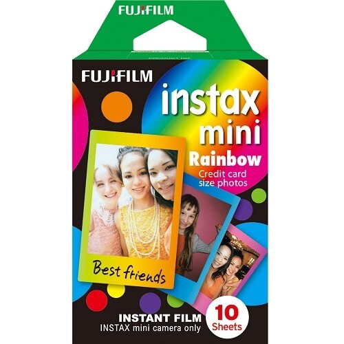 FujiFilm Instax Mini Rainbow Color instant film ISO 800 10 exposures