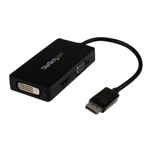Startech.COM DisplayPort to VGA DVI Hdmi Adapter 3 in 1 DP Converter Video converter DisplayPort black DP2VGDVHD