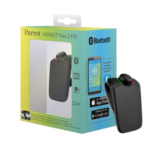 Parrot Minikit Neo2 HD Bluetooth hands free speakerphone black