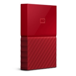 WD My Passport portable 2TB USB 3.0 external hard drive Red WDBYFT0020BRD WESN