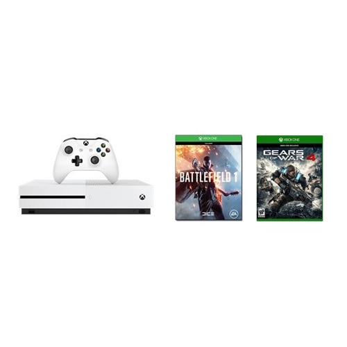 Microsoft Corporation Microsoft Xbox One S Battlefield 1 Bundle game console 500 GB HDD robot white with additional Xbox One S Wi... KT XB1BFGW DELL